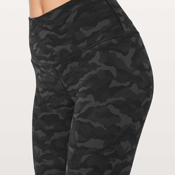 Lululemon Align Crop *21" Sequoia Camo Print Deep Coal Black - Picture 6 of 6